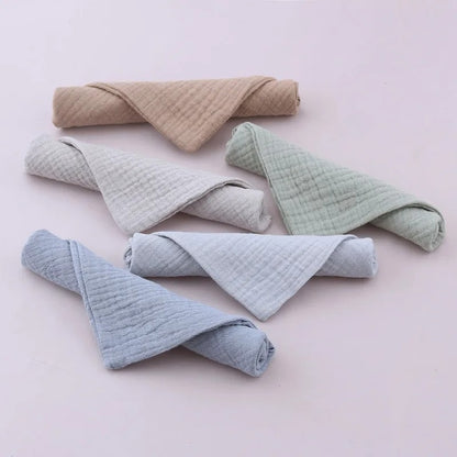 5PCS Multicolor Baby Handkerchief Soft Saliva Towel Absorbent Baby Burp Cloth Kids Wipe Cloth Newborn Feeding Face Bibs Products