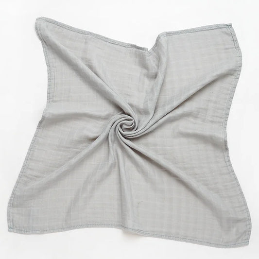 Muslin 70%Bamboo 30%Cotton Baby Blanket Baby Bed Soft Swaddle Newborn Pure Color Feeding Bibs Bandana Burp Cloth Towel Scarf