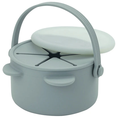 Cartoon Animal Infant Learning Feeding Cup Portable Solid Food Storage Box Snack Storage Container With Silicone Lid Baby Stuff