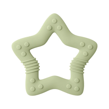 1PCS Silicone Baby Teether Toy BPA Free Cartoon Star Molar For Newborn Teether Chewing Toys Teething Ring Baby Accessories