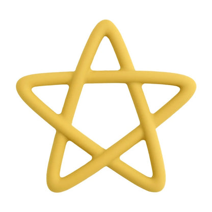 Baby Silicone Teethers Toy Food Grade Newborn Pacifier Molar Chewing Teething Toy Cartoon Star Baby Grip Training Toy