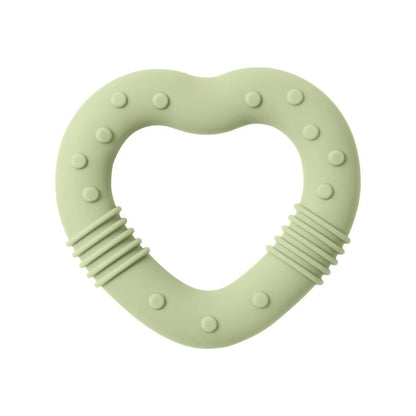 1PCS Silicone Baby Teether Toy BPA Free Love Heart Shape Molar For Newborn Teether Chewing Toys Teething Ring Baby Accessories