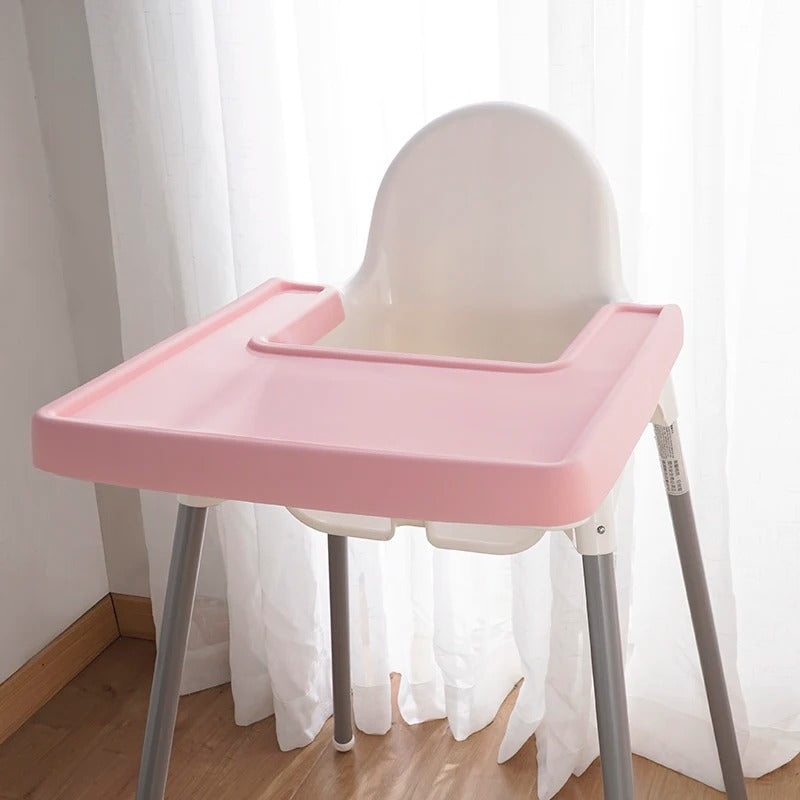 New Design BPA Free Coverage Silicone Placemat Baby Highchair Feeding Solid Food Plate Mat Children's Tableware
