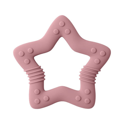 1PCS Silicone Baby Teether Toy BPA Free Cartoon Star Molar For Newborn Teether Chewing Toys Teething Ring Baby Accessories