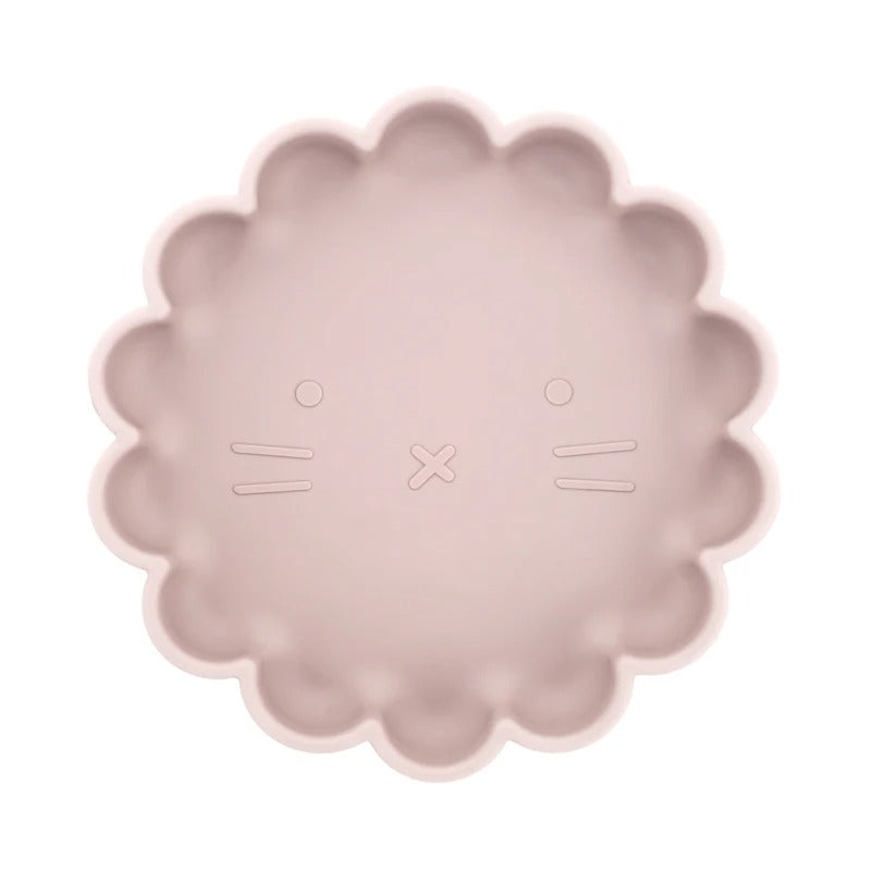 Hot Sale BPA Free Children's Tableware Oval Lace Cute Food Plates Waterproof Bowl Plates Solid Color Spoon Fork Set Baby Stuff