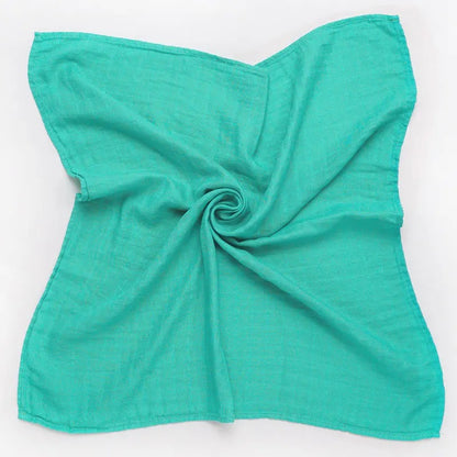 Muslin 70%Bamboo 30%Cotton Baby Blanket Baby Bed Soft Swaddle Newborn Pure Color Feeding Bibs Bandana Burp Cloth Towel Scarf