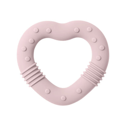 1PCS Silicone Baby Teether Toy BPA Free Love Heart Shape Molar For Newborn Teether Chewing Toys Teething Ring Baby Accessories