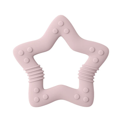1PCS Silicone Baby Teether Toy BPA Free Cartoon Star Molar For Newborn Teether Chewing Toys Teething Ring Baby Accessories