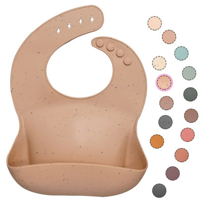 Best Gifts For Newborns Solid Silicone Baby Feeding Bibs Burp Cloths Bandana Fashionable Aprons Breastplate Baby Stuff