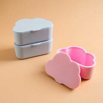 1PCS BPA Free Kids Silicone Food Storage Box Cartoon Baby Snack Box Portable Snacks Container With Lid Children's Tableware
