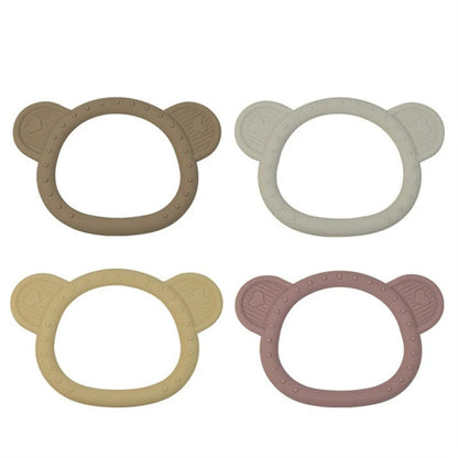 New Cartoon Animal Baby Teether Health Care Molar Toy Tactile Cognition Chewing Teething Toy Silicone Newborn Accessories