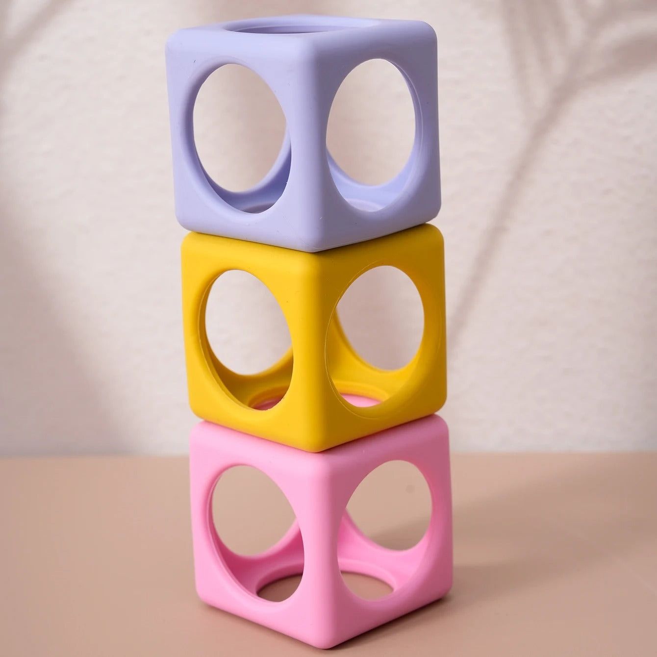 1Pcs Baby Silicone Teether Toys BPA Free Silicone Square Nursing Teething Chewing Toy Kids Teether Toys Baby Molar Accessories