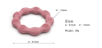 Baby Teether Health Care Molar Toy Tactile Cognition Food Grade Silicone Newborn Grip Teething Toys Baby Shower Gift BPA Free