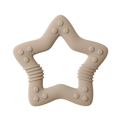 1PCS Silicone Baby Teether Toy BPA Free Cartoon Star Molar For Newborn Teether Chewing Toys Teething Ring Baby Accessories