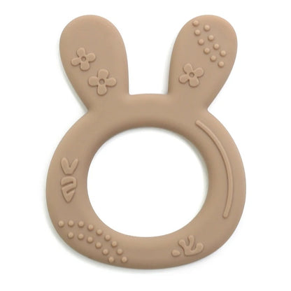 1PCS BPA Free Baby Silicone Teether Toy Cute Chewing Teething Toys Kids Teething Ring Sensory Toys For Toddlers Teether Toy