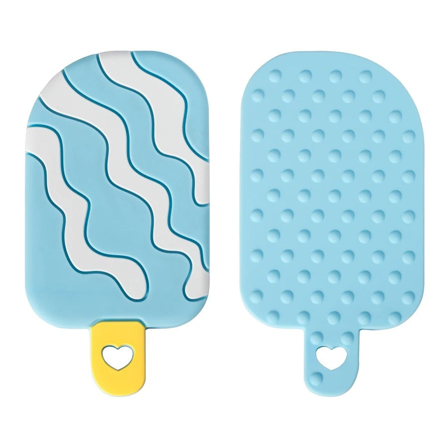 New BPA Free Cartoon Ice Cream Shape Baby Teether Tos Food Grade Anti-eating Hand Molar Stick Baby Healthy Chewing Accessories