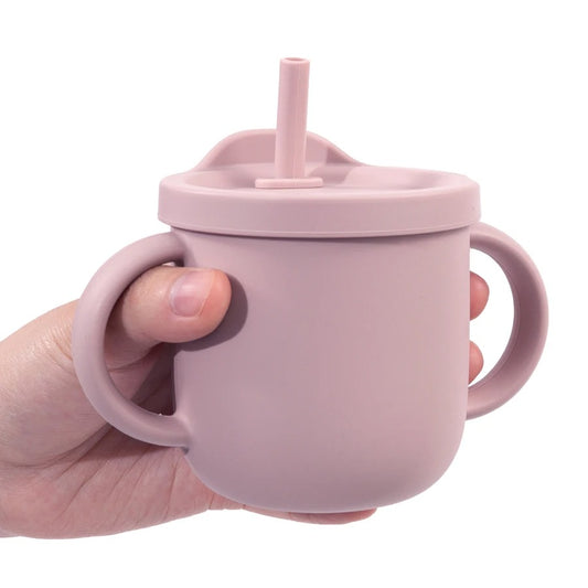 New Design Portable Multi-Function Drinking Cup Baby Feedin Liquid Feed Leak-Proof Straw Cup Food Storage Snack Cup