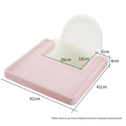 New Design BPA Free Coverage Silicone Placemat Baby Highchair Feeding Solid Food Plate Mat Children's Tableware