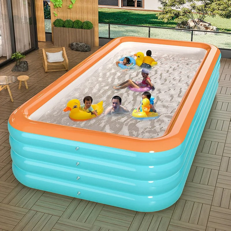 Thickened PVC inflatable swimming pool for adults and children outdoor water party summer garden courtyard home foldable pool