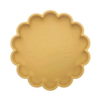 Hot Sale BPA Free Children's Tableware Oval Lace Cute Food Plates Waterproof Bowl Plates Solid Color Spoon Fork Set Baby Stuff