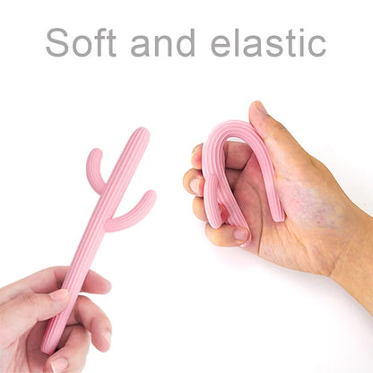 Baby Shower Gifts Silicone Teethers Fidget Toys For Newborns Cactus Shape Straw Teething Infant Chewing Toy Children's Products