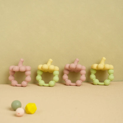 1PCS Silicone Baby Teether Baby Toys BPA Free Chewing Teething Toys Cartoon Shape Teether Silicone Soother Toys Baby Stuff