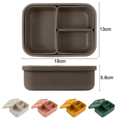 Detachable Lunch Box Portable Bento Box Silicone Dishes For Baby Leakproof Food Container Feedings Set Bowl Tableware Baby Items