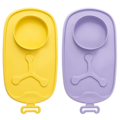 1PCS New Design Baby Silicone Bowl Anti-slip Feeding Dishes Plate Tableware For Training & Storage Portable Baby Shower Gift