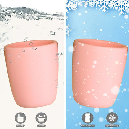 Baby Feeding Cup Water Bottle For Children Food Grade Silicone Bebe Learn To Drink Cup For Kids Baby Accessories Newborn