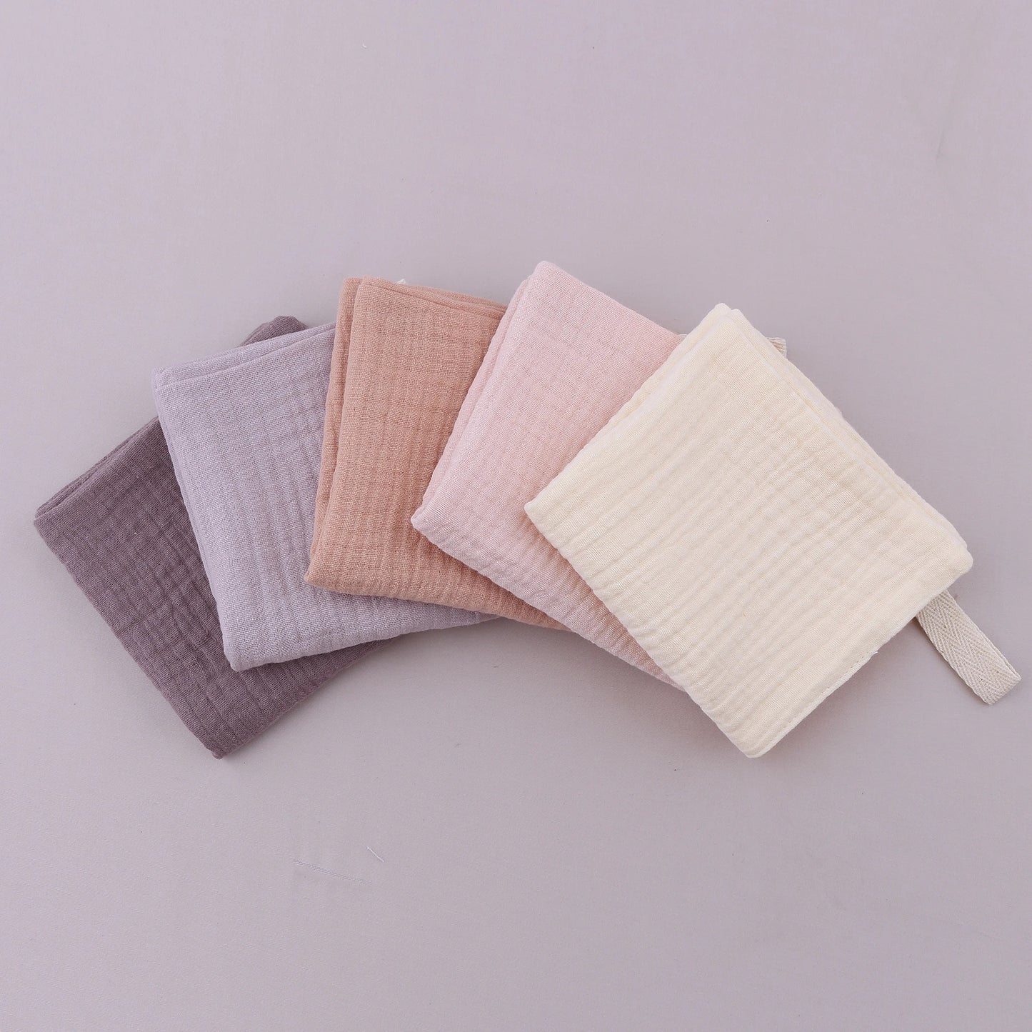5PCS Multicolor Baby Handkerchief Soft Saliva Towel Absorbent Baby Burp Cloth Kids Wipe Cloth Newborn Feeding Face Bibs Products