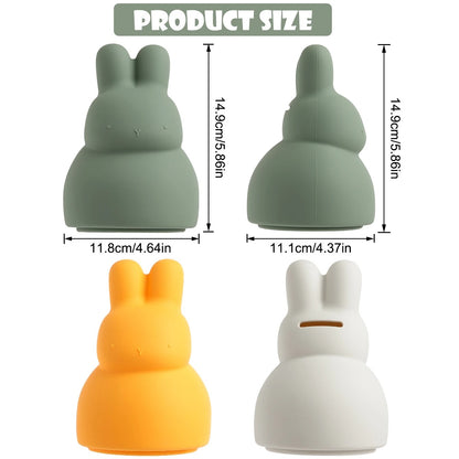 1PCS Baby Silicone Piggy Bank Toddler Piggy Bank Money Boxes Cash Collection Money Container BPA-Free Silicone Box Baby Toy
