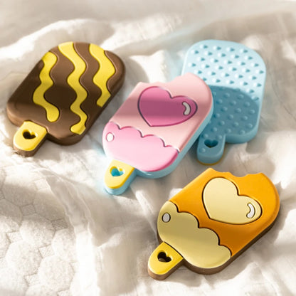 New BPA Free Cartoon Ice Cream Shape Baby Teether Tos Food Grade Anti-eating Hand Molar Stick Baby Healthy Chewing Accessories