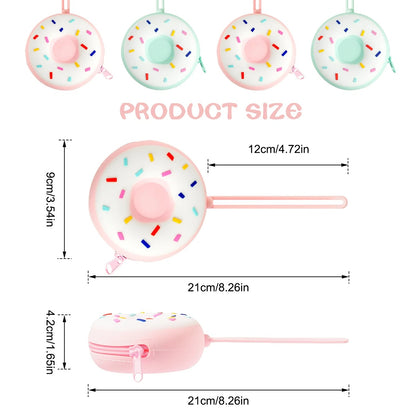 1PCS Baby Silicone Pacifier Storage Case New Donut Shape Pacifier Holder Portable Pacifier Cover Pouch Box Nipple Accessories
