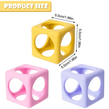 1Pcs Baby Silicone Teether Toys BPA Free Silicone Square Nursing Teething Chewing Toy Kids Teether Toys Baby Molar Accessories