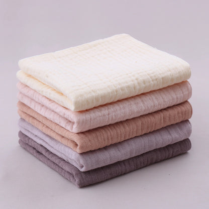 5PCS Multicolor Baby Handkerchief Soft Saliva Towel Absorbent Baby Burp Cloth Kids Wipe Cloth Newborn Feeding Face Bibs Products