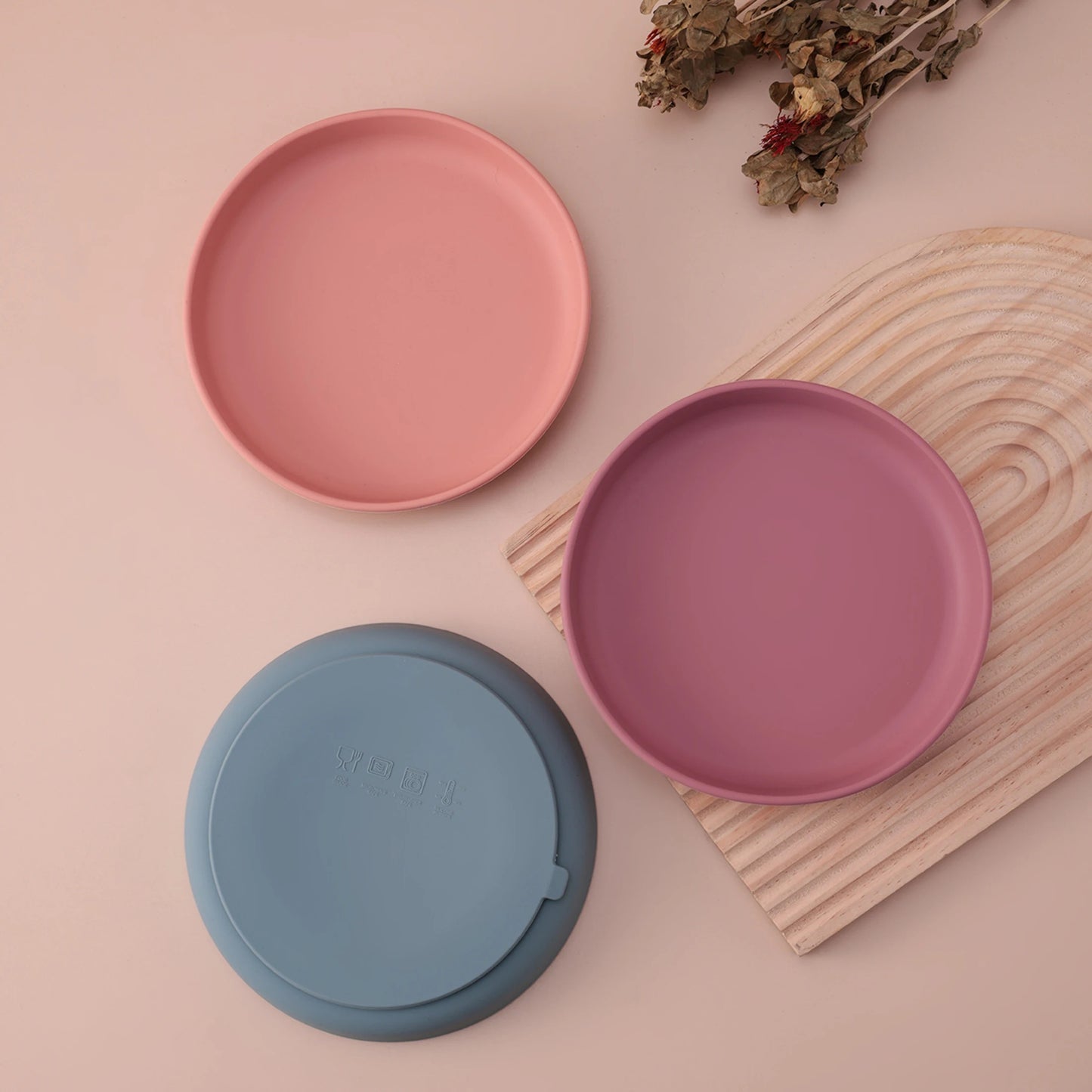 1PCS Food Grade Silicone Infant Plate Suction Feeding Bowl Baby Dishes Waterproof Newborns Essentials BPA Free Accessories