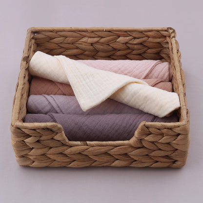 5PCS Multicolor Baby Handkerchief Soft Saliva Towel Absorbent Baby Burp Cloth Kids Wipe Cloth Newborn Feeding Face Bibs Products