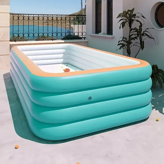 Thickened PVC inflatable swimming pool for adults and children outdoor water party summer garden courtyard home foldable pool