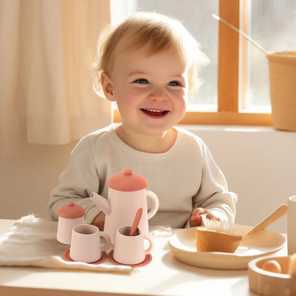 7PCS/Set Baby Silicone Feeding Cup Tableware Set BPA Free Learning Drink Cup For Kids Toddler Educational Toys Baby Shower Gifts