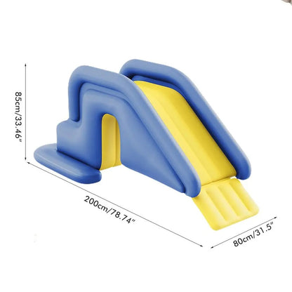 Inflatable Water Slide Compact Inflatable Climbing Wall Water Slide Park Outdoor Summer Fun for Kids