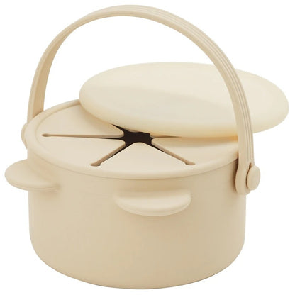 Cartoon Animal Infant Learning Feeding Cup Portable Solid Food Storage Box Snack Storage Container With Silicone Lid Baby Stuff