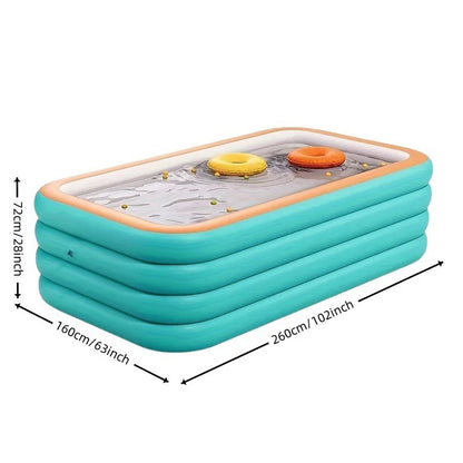 Thickened PVC inflatable swimming pool for adults and children outdoor water party summer garden courtyard home foldable pool