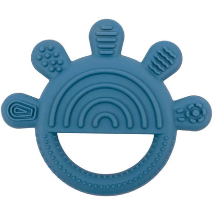 1pc Silicone Teether Toy BPA Free 0-12 Baby Toys Teething Ring Sensory Toys For Kids Chewing Teething Soothing Toys Accessories