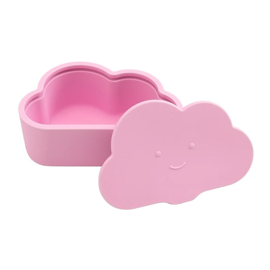 1PCS BPA Free Kids Silicone Food Storage Box Cartoon Baby Snack Box Portable Snacks Container With Lid Children's Tableware