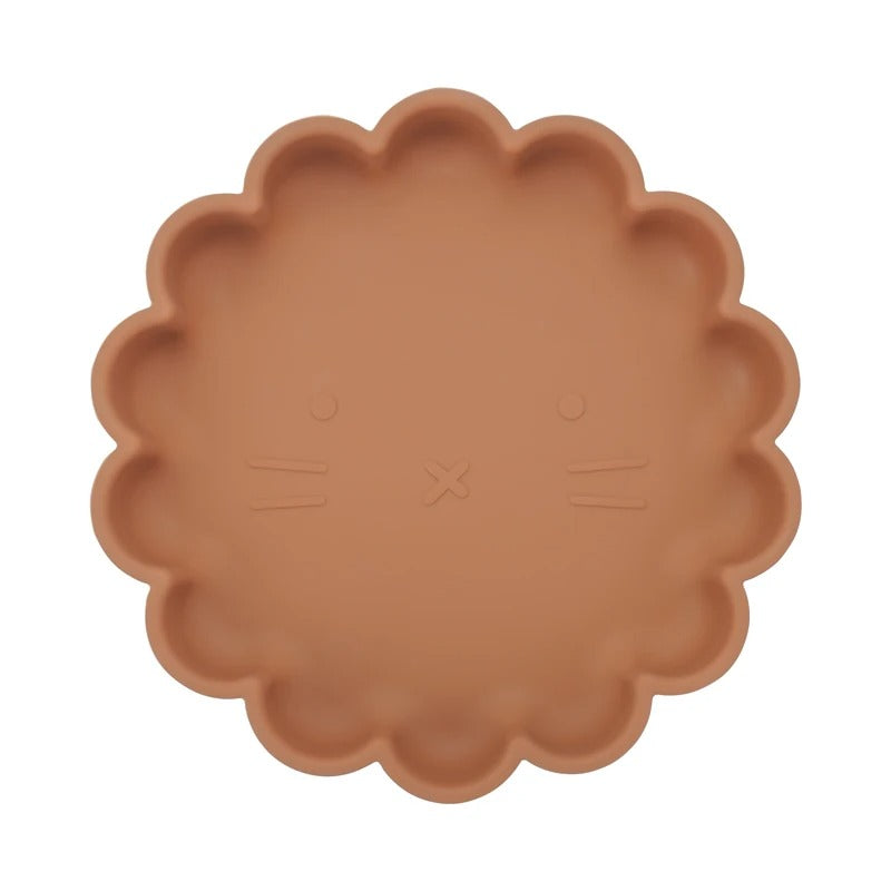 Hot Sale BPA Free Children's Tableware Oval Lace Cute Food Plates Waterproof Bowl Plates Solid Color Spoon Fork Set Baby Stuff