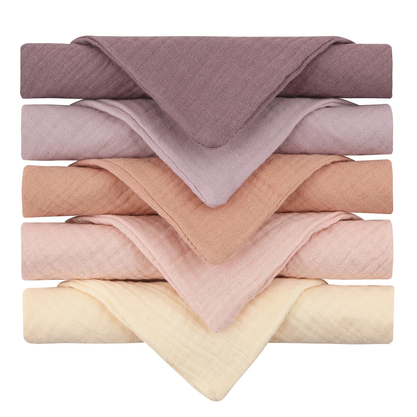 5PCS Multicolor Baby Handkerchief Soft Saliva Towel Absorbent Baby Burp Cloth Kids Wipe Cloth Newborn Feeding Face Bibs Products