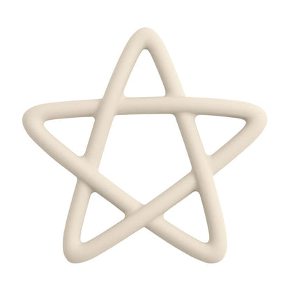 Baby Silicone Teethers Toy Food Grade Newborn Pacifier Molar Chewing Teething Toy Cartoon Star Baby Grip Training Toy