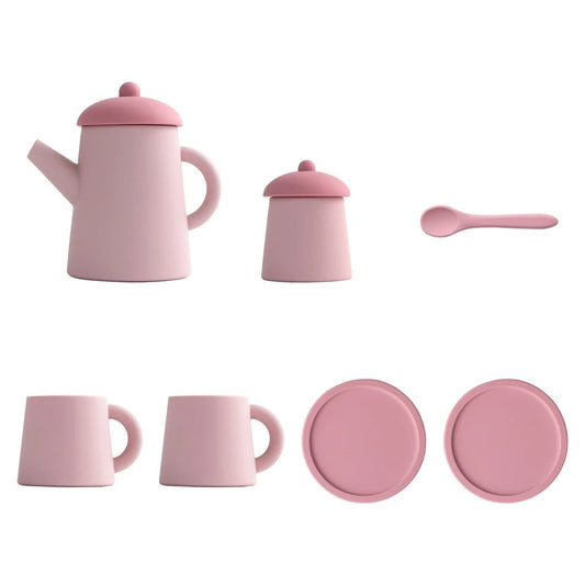 Miniature Cups Set Pretend Play Toys For Girls Boy Soft Silicone Feeding Cup Early Education Toys Miniature Items Tableware