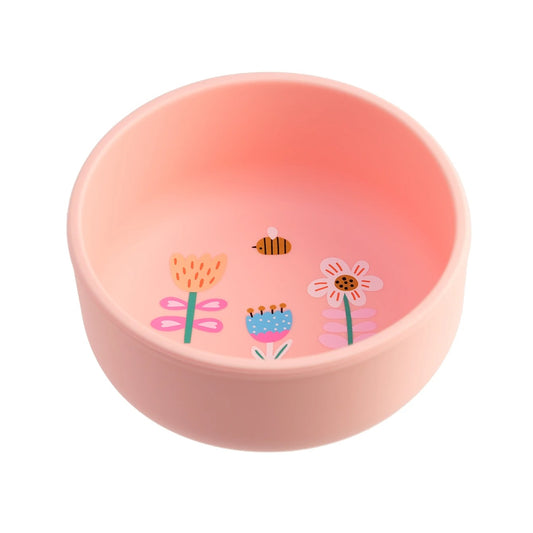 1PCS Baby Silicone Feeding Bowl Cartoon Pattern Baby Dishes Plate BPA Free Food Container Newborn Training Weaning Tableware