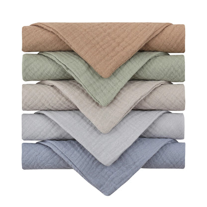 5PCS Multicolor Baby Handkerchief Soft Saliva Towel Absorbent Baby Burp Cloth Kids Wipe Cloth Newborn Feeding Face Bibs Products